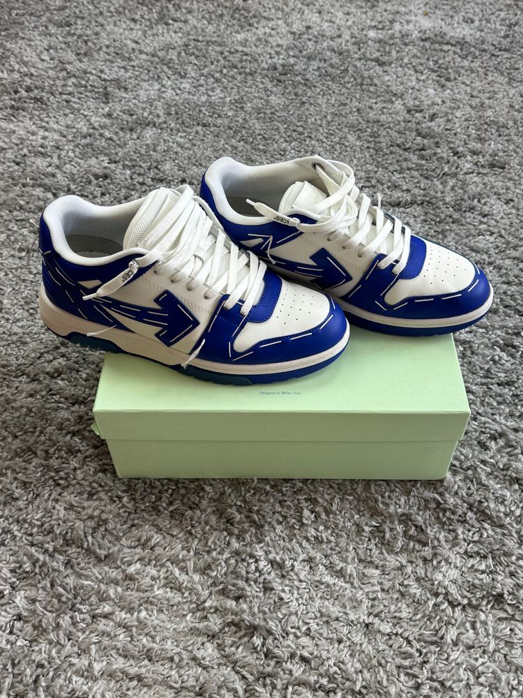 White And Blue Sneakers