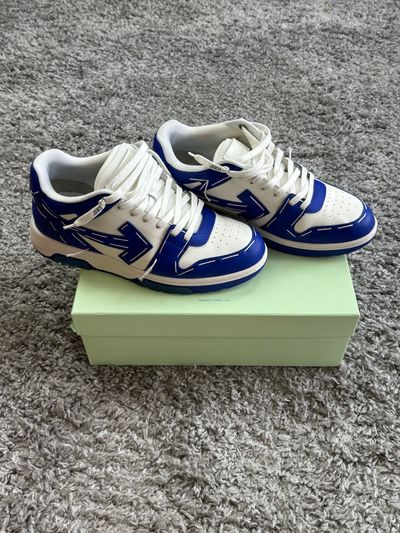 White And Blue Sneakers