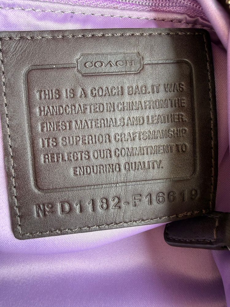 Coach Signature Sateen Large Brooke Bag D1182-F16619 obraz 9