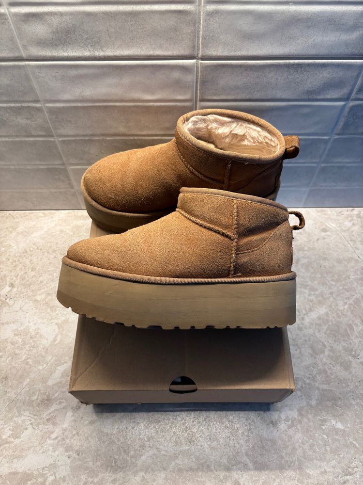 Ugg Brown Boots Ultra Mini Platform 