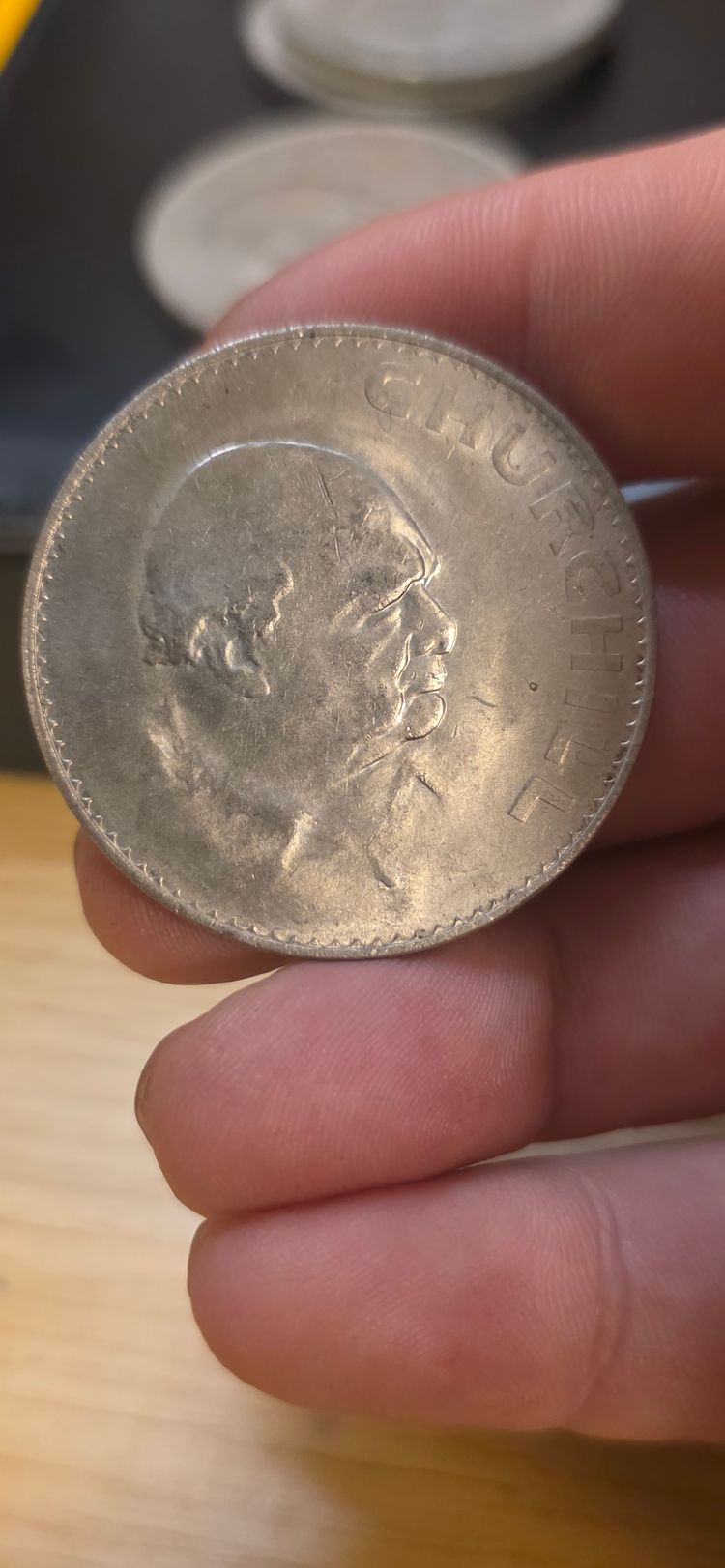 Immagine di £3). Commemorative Coin Royal mint 1965 5