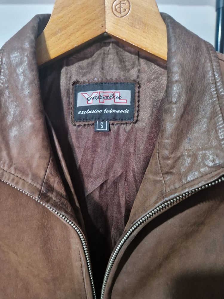 Verrell Brown Leather Jacket imagen 2