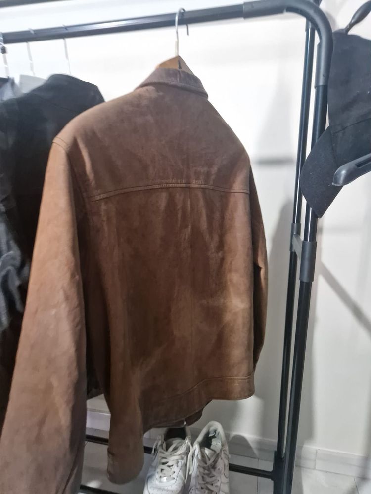 Verrell Brown Leather Jacket imagen 4