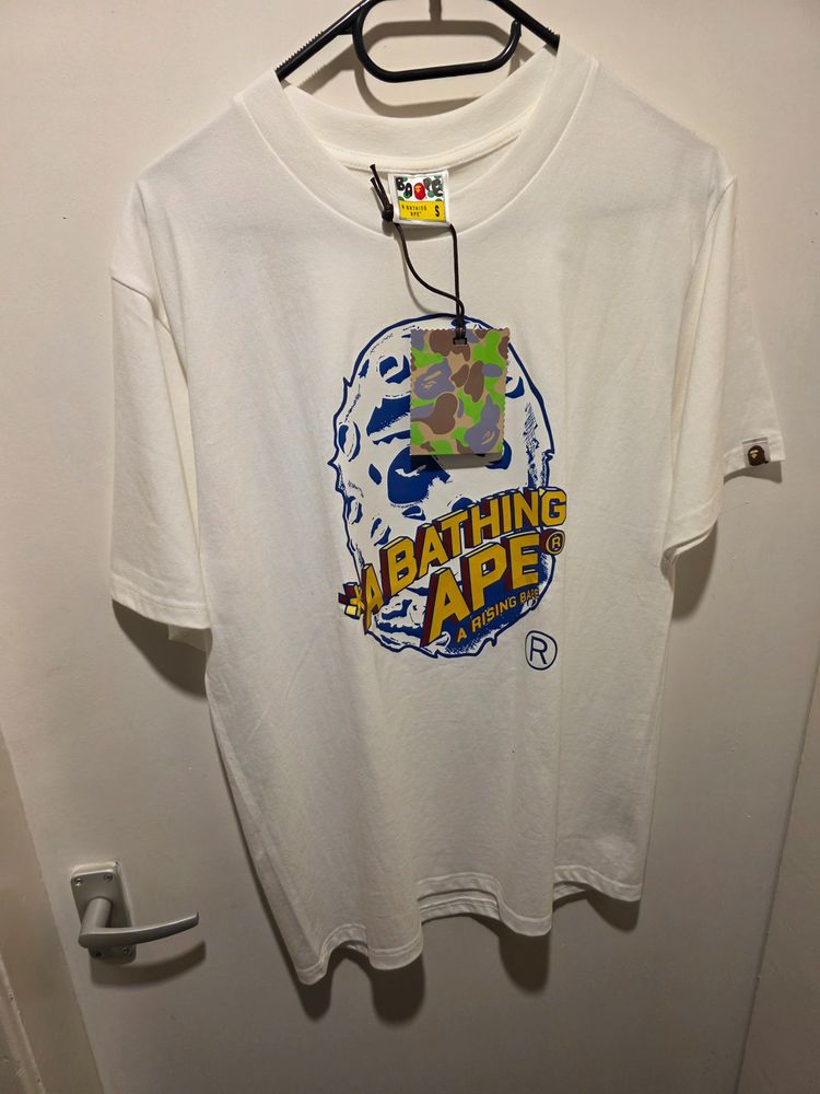 A Bathing Ape White Graphic T-Shirt image 1