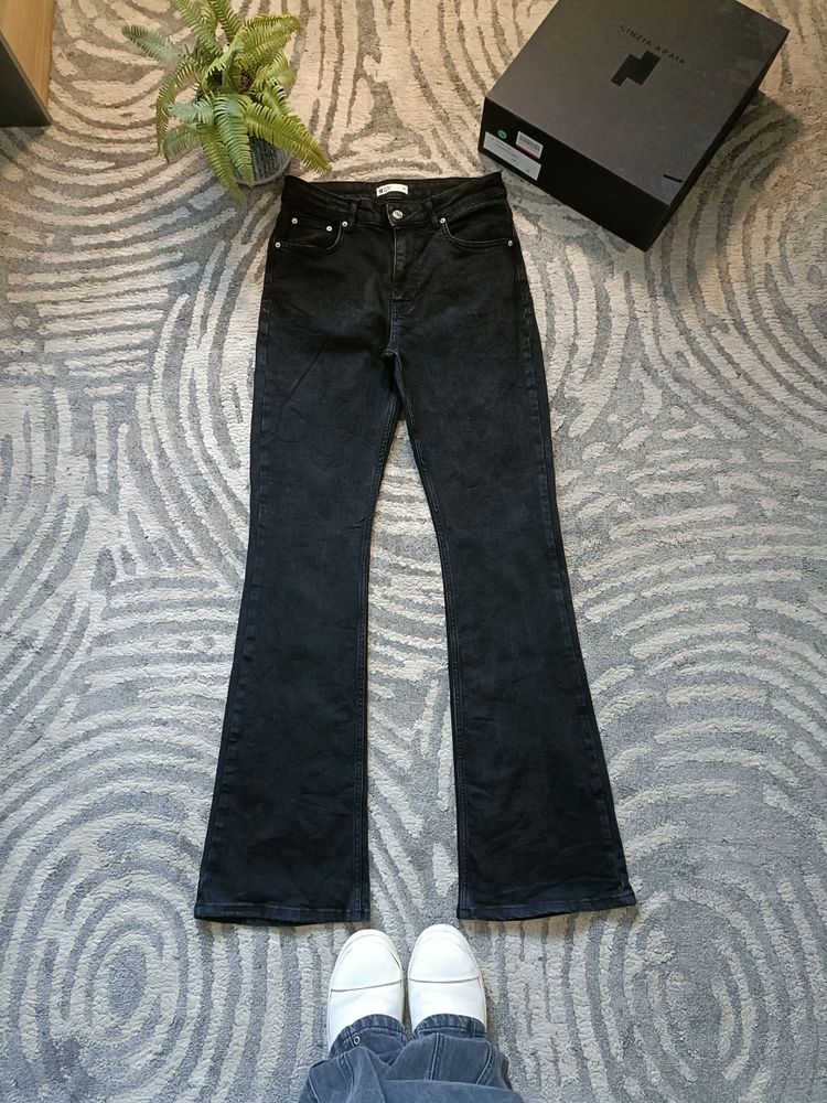 Nudie Jeans Black Flared Jeans product image