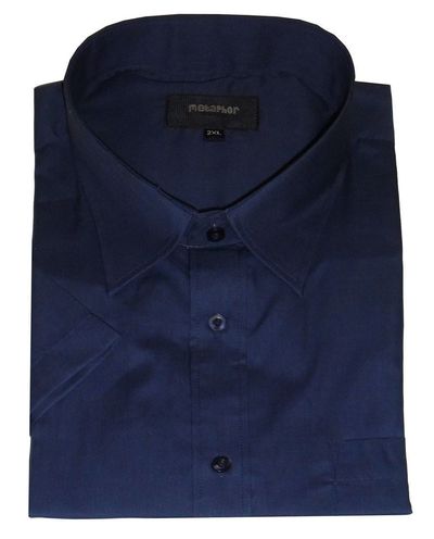 METAPHOR POLY COTTON SHORT SLEEVED PLAIN SHIRTS(14150),SIZE 2XL TO 8XL,5 OPTIONS 13
