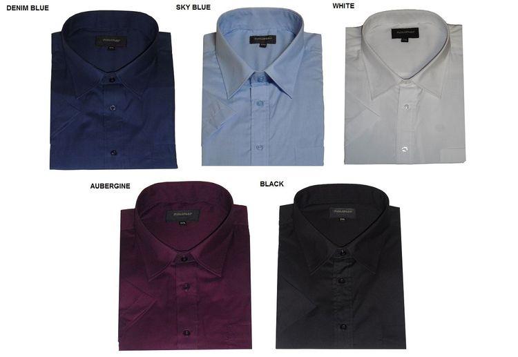 METAPHOR POLY COTTON SHORT SLEEVED PLAIN SHIRTS(14150),SIZE 2XL TO 8XL,5 OPTIONS 9