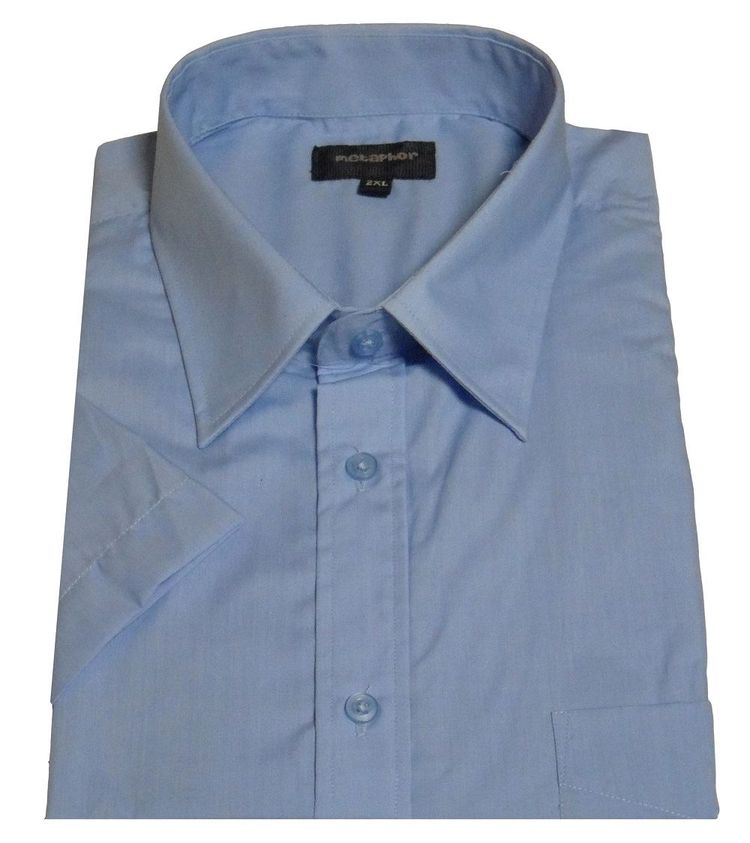 METAPHOR POLY COTTON SHORT SLEEVED PLAIN SHIRTS(14150),SIZE 2XL TO 8XL,5 OPTIONS