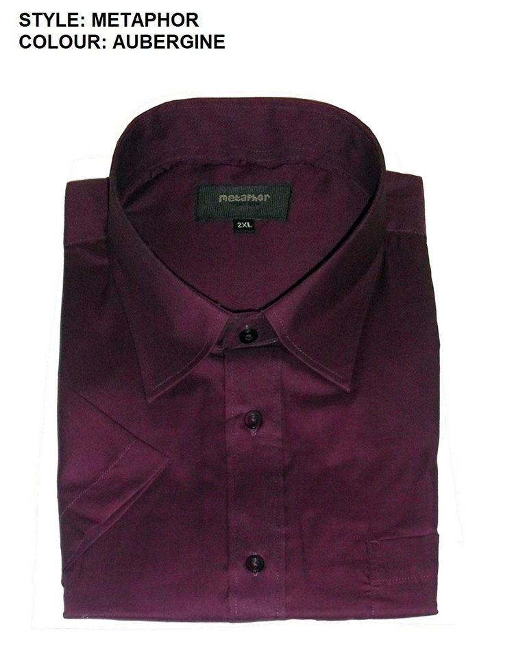 METAPHOR POLY COTTON SHORT SLEEVED PLAIN SHIRTS(14150),SIZE 2XL TO 8XL,5 OPTIONS 3