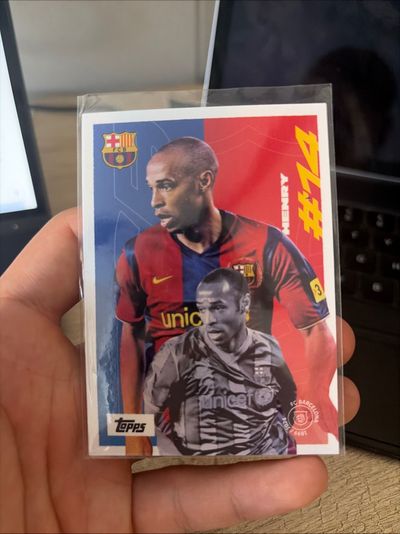 Topps Fc Barcelona Thierry Henry Football Trading Card