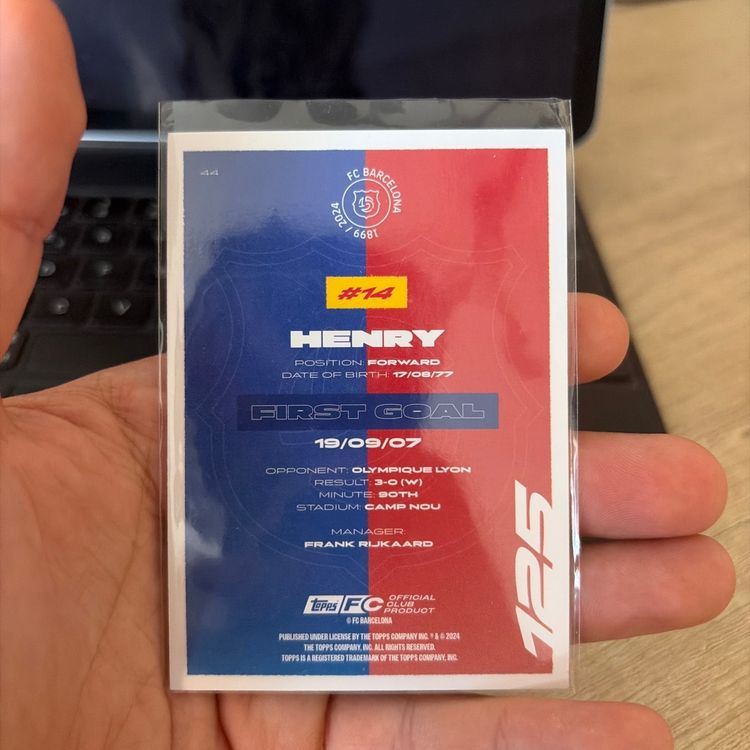 Immagine di Topps Fc Barcelona Thierry Henry Football Trading Card 2