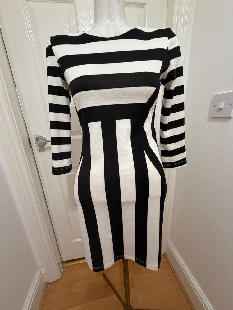 Other Black And White Striped Dress product image