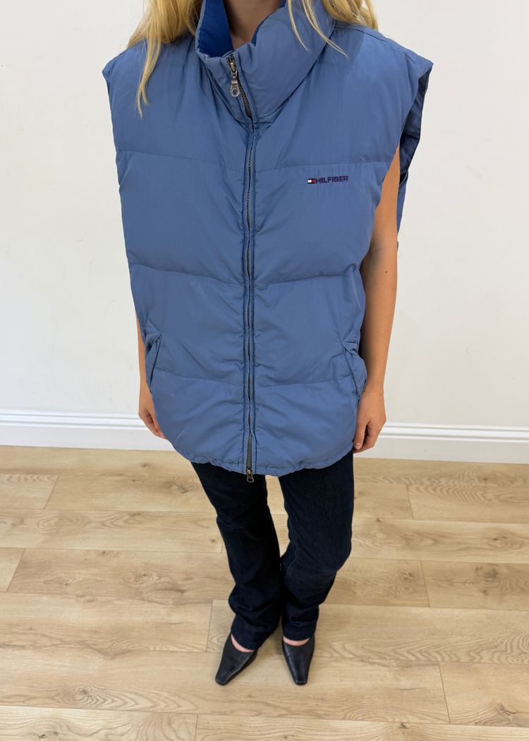 Immagine di extra large blue tommy hilfiger gilet 3