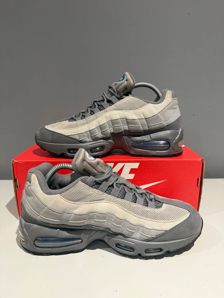 Nike Air Max 95 OG Big Bubble Smoke Grey Green Abyss UK 7.5 (No Box) image 2