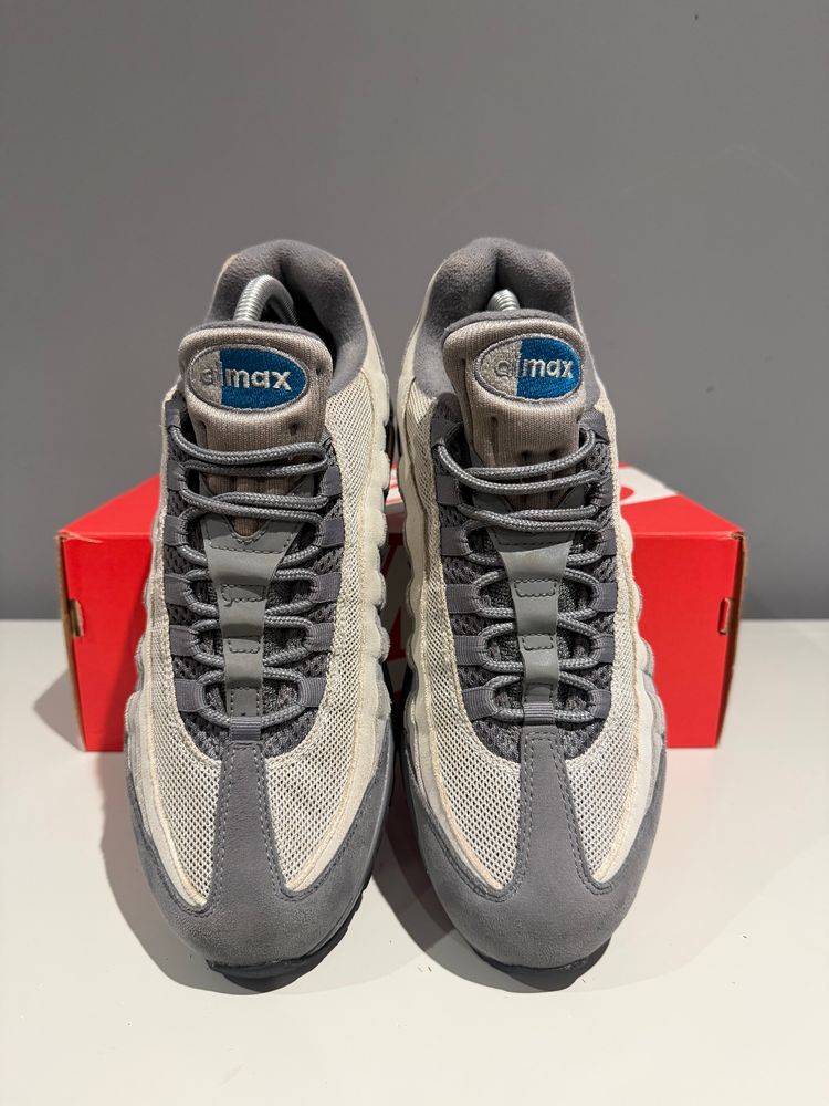 Nike Air Max 95 OG Big Bubble Smoke Grey Green Abyss UK 7.5 (No Box) image 3
