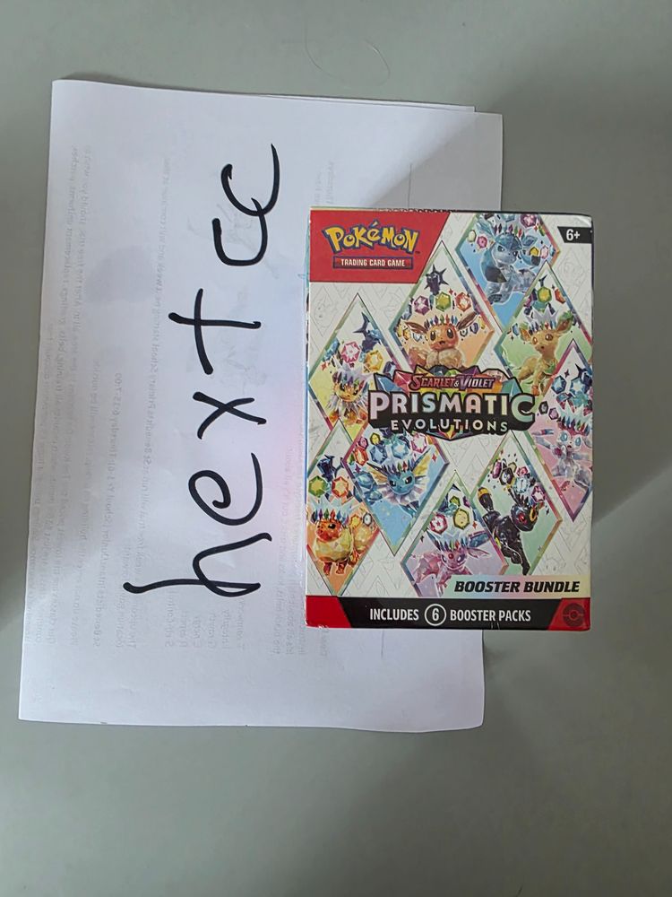 8X  Pokémon Tcg Scarlet & Violet Prismatic Evolutions Booster Bundle obraz 3