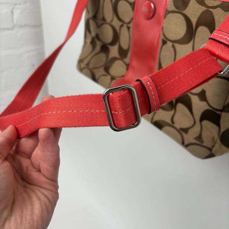 Coach Signature Monogram Canvas Baby Changing Tote Bag obraz 5