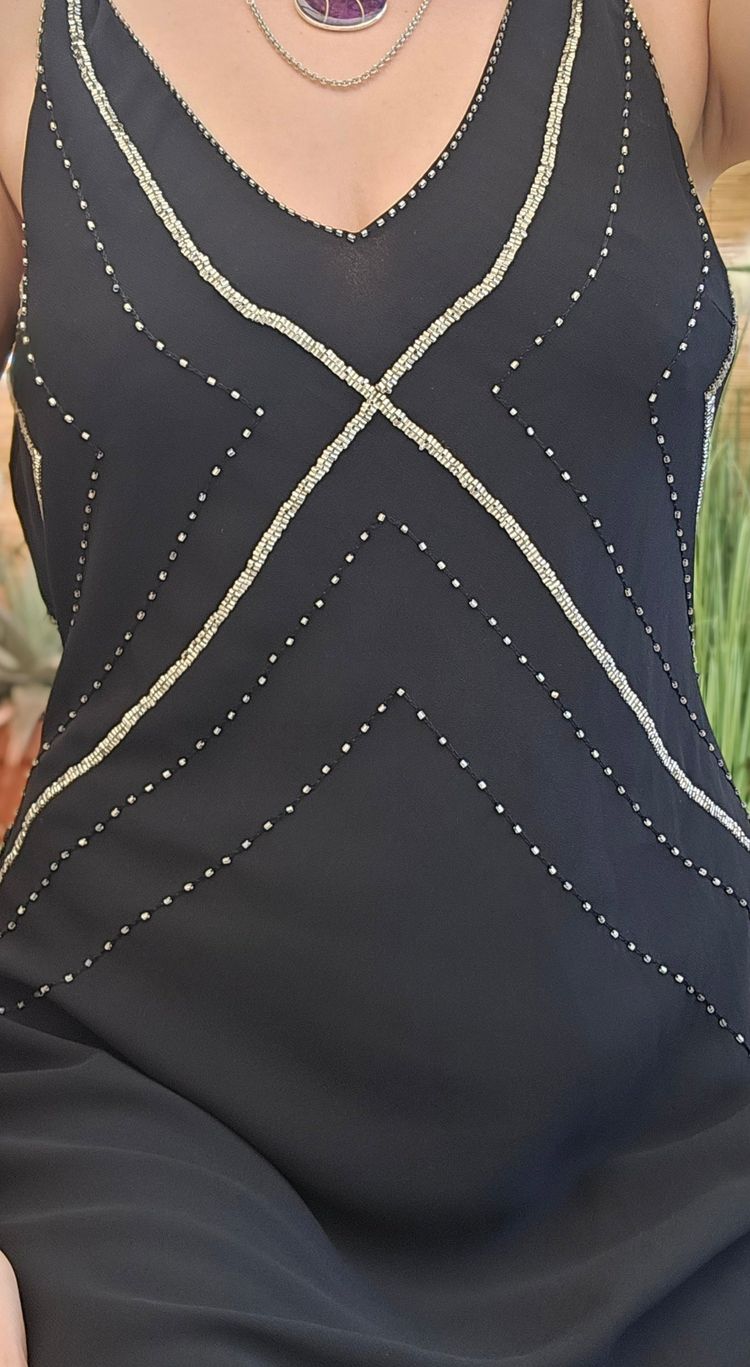 Y2K Asymmetrical Beaded Dress imagen 5