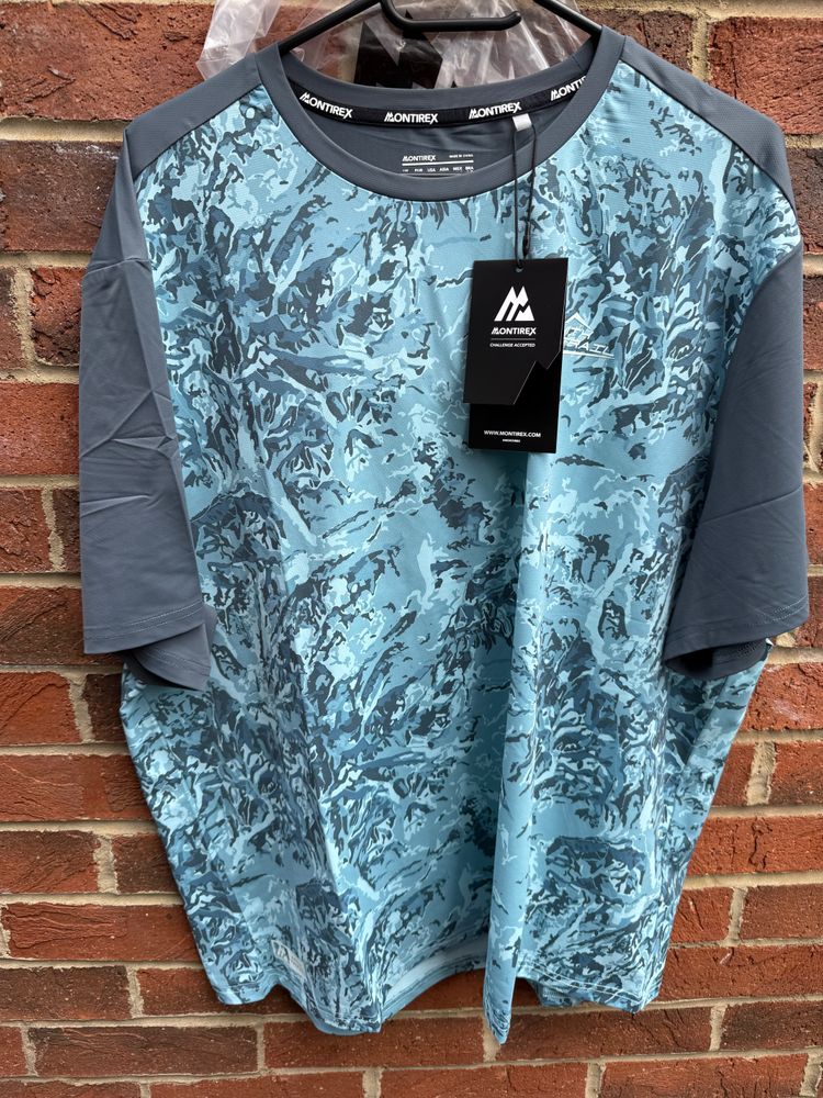Aontrix Blue Patterned Short Sleeve Shirt