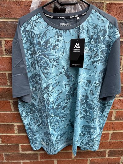 Aontrix Blue Patterned Short Sleeve Shirt