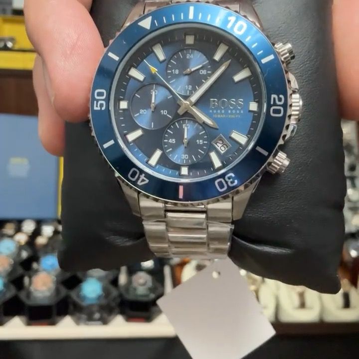 BNB - Gents Boss Watch, Papers, Blue  image 1