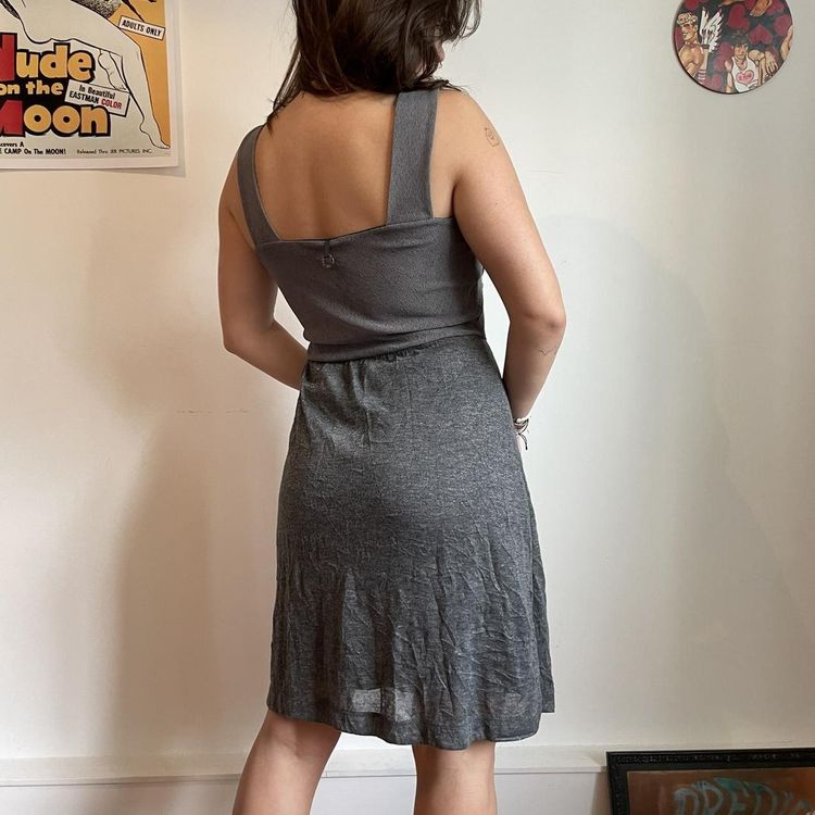 Save the Queen grey midi dress image 1