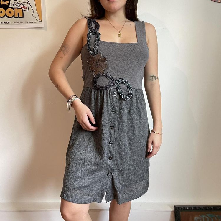 Save the Queen grey midi dress image 3