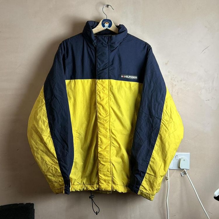 Vintage Tommy Hilfiger patch logo zip up coat image 1