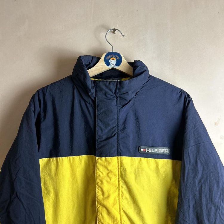Vintage Tommy Hilfiger patch logo zip up coat image 2