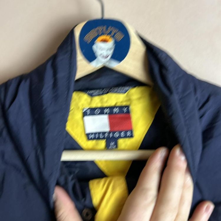 Vintage Tommy Hilfiger patch logo zip up coat image 5