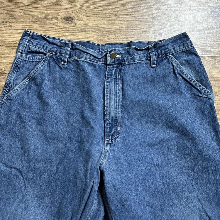 Blue Carhartt Carpenter Trouser 00s Dungaree Fit 4