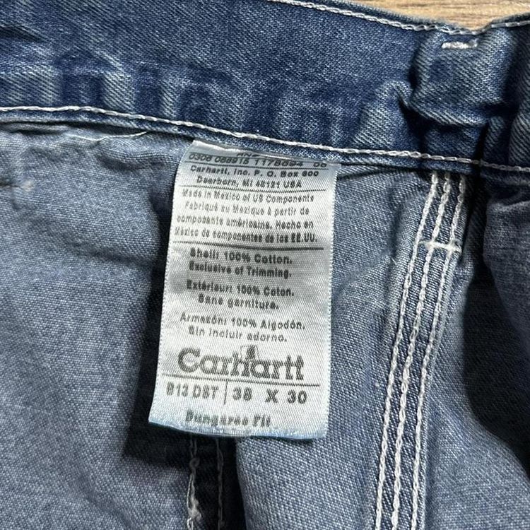 Blue Carhartt Carpenter Trouser 00s Dungaree Fit 5