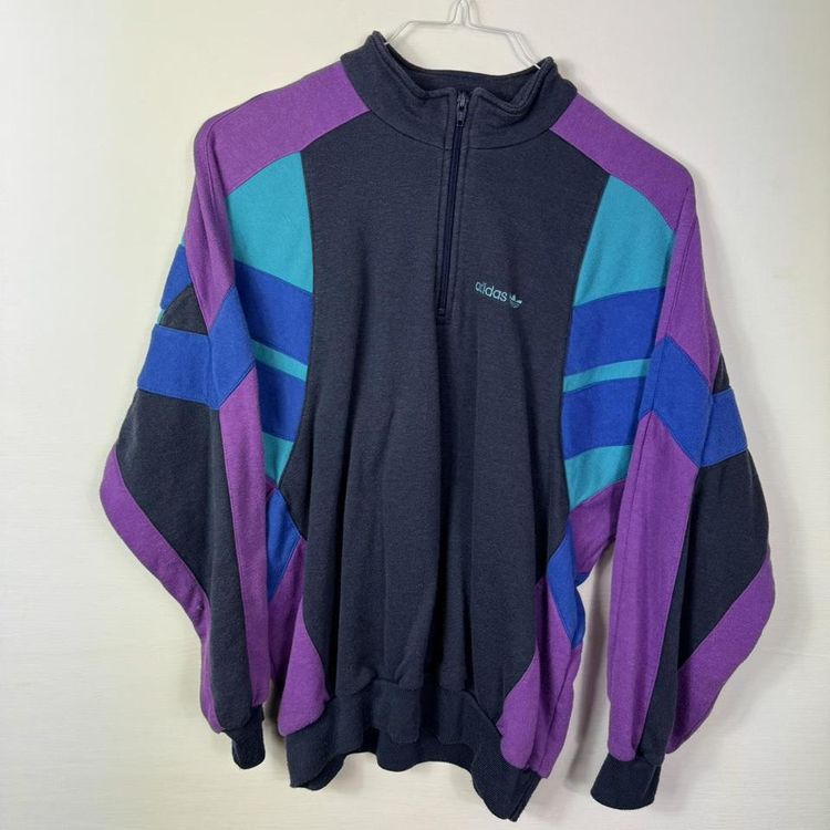 90s adidas colour block sweatshirt image 1
