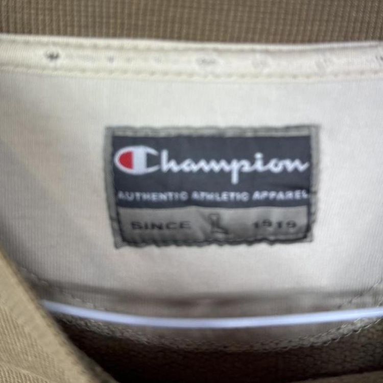 Champion spellout sweatshirt khaki image 3