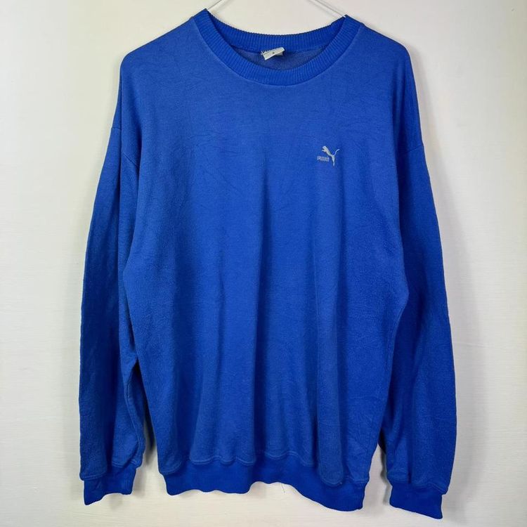 Vintage Puma logo sweatshirt blue image 1