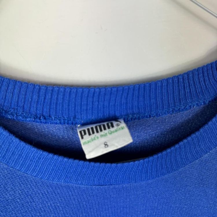 Vintage Puma logo sweatshirt blue image 3
