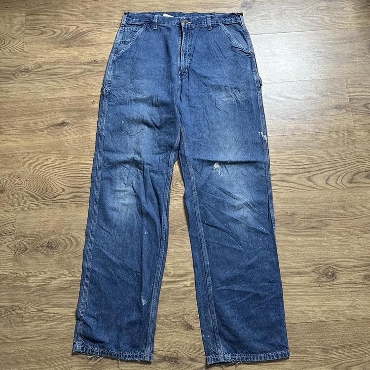 Blue Carhartt Carpenter Trouser 00s Relaxed Pant 3