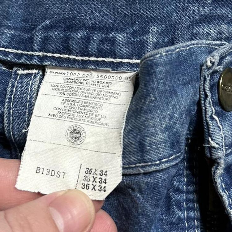 Blue Carhartt Carpenter Trouser 00s Relaxed Pant 5