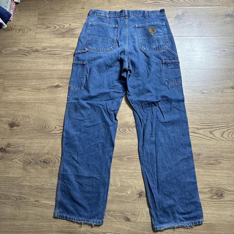 Blue Carhartt Carpenter Trouser 00s Relaxed Pant 6