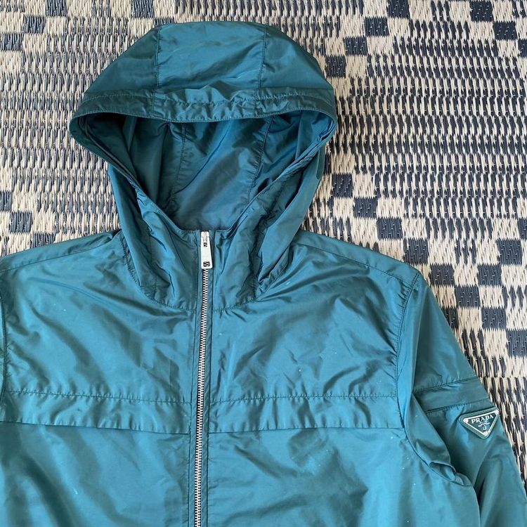 Prada Milano 2016 Nylon K-Way WindBreaker Shell Jacket (Green) image 2