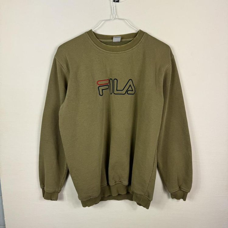 File spellout sweatshirt khaki