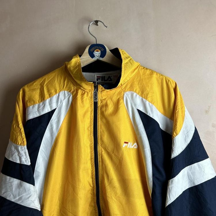 Vintage Fila embroidered logo zip up windbreaker track jacket 2