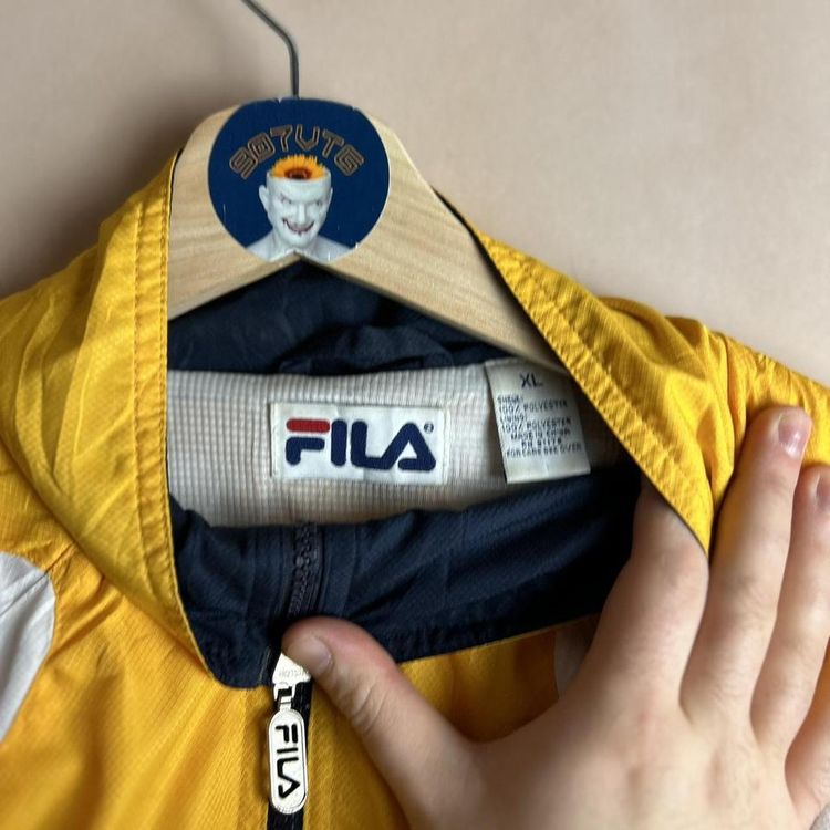 Vintage Fila embroidered logo zip up windbreaker track jacket 3