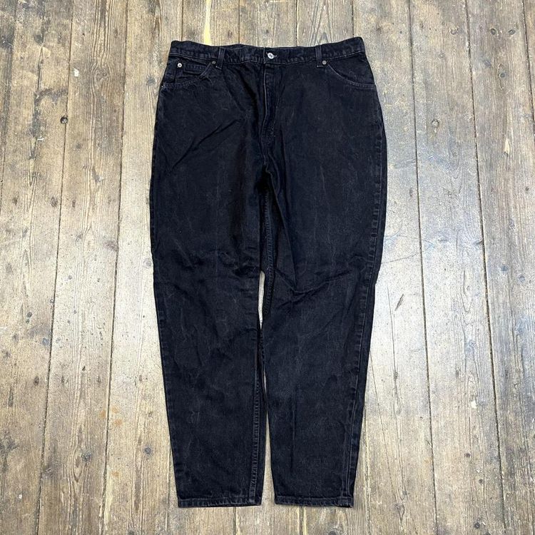 Levis 992 Jeans Vintage USA Orange Tab 90s Pants, Washed Black, Womens 38