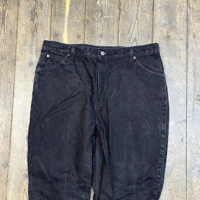 Levis 992 Jeans Vintage USA Orange Tab 90s Pants, Washed Black, Womens 38 3