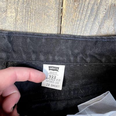 Levis 992 Jeans Vintage USA Orange Tab 90s Pants, Washed Black, Womens 38 4