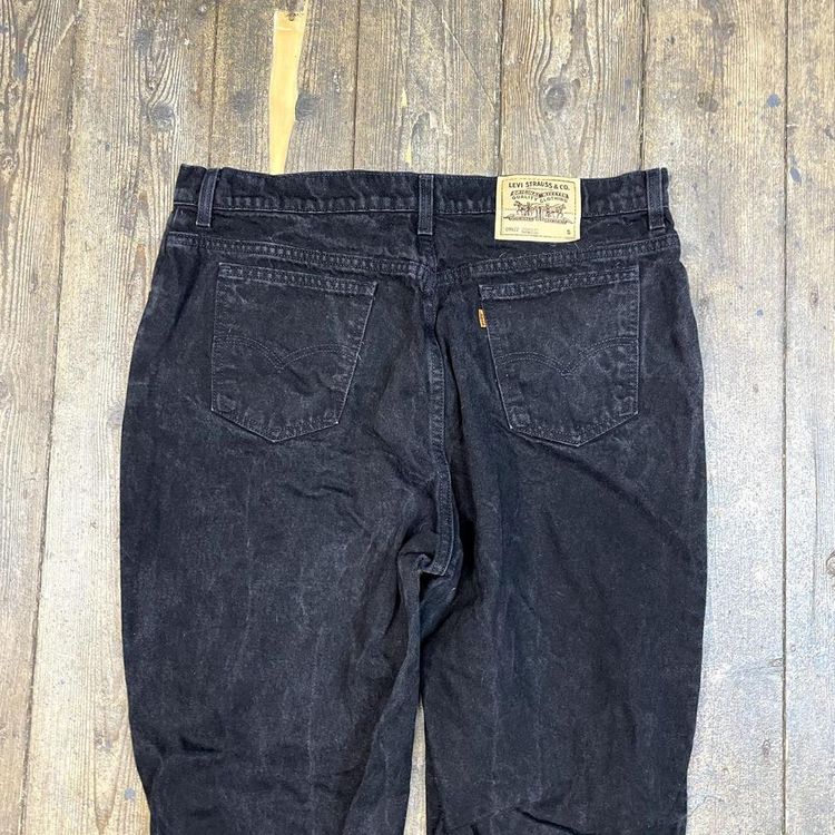 Levis 992 Jeans Vintage USA Orange Tab 90s Pants, Washed Black, Womens 38 5