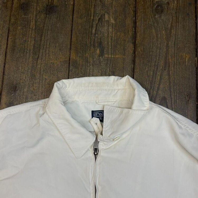 Ralph Lauren Polo Harrington Jacket Lightweight Sports Golf Coat, White, Mens XL image 6