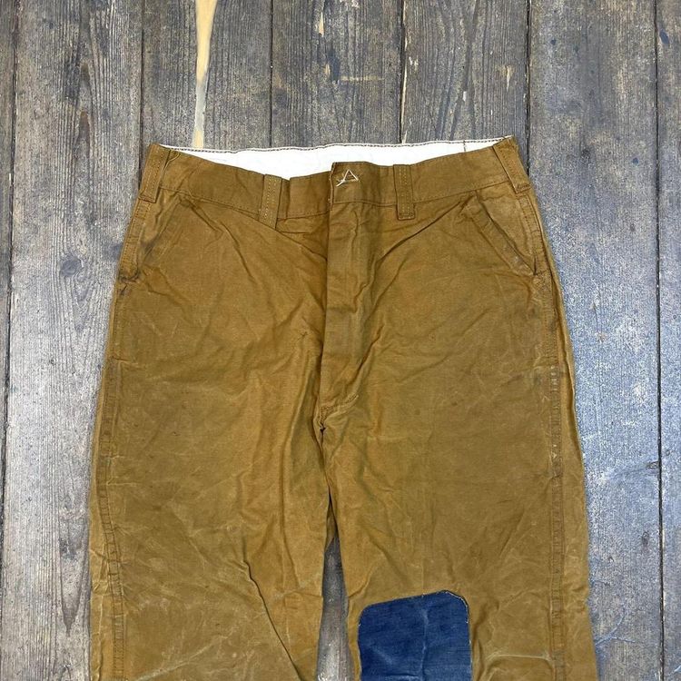 American Sportsman Trousers Vintage Carpenter Denim Pants, Tan, Mens 32 3
