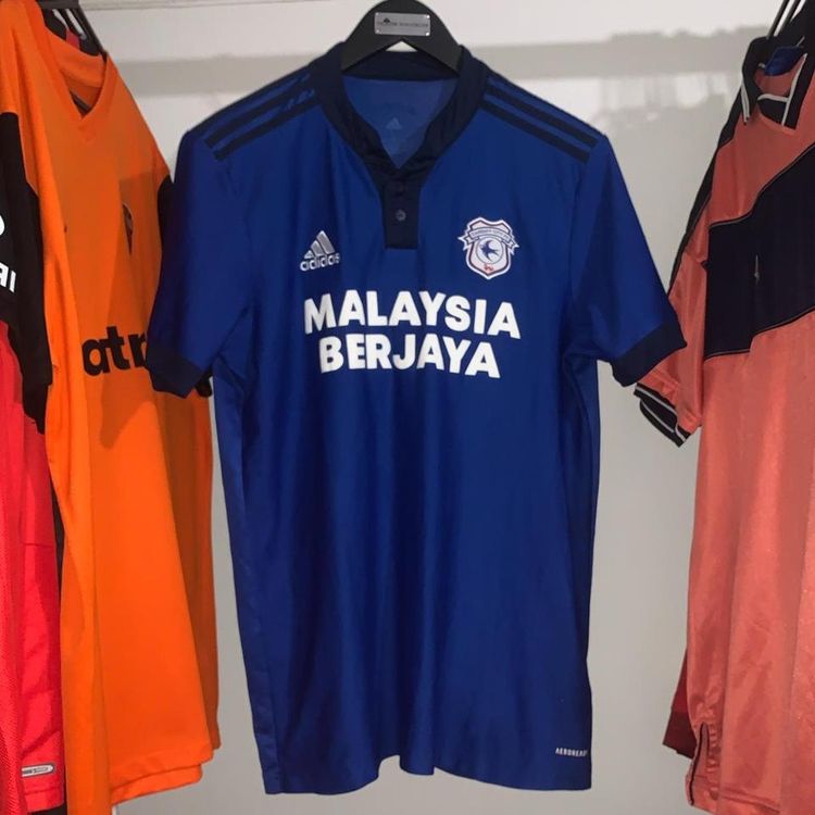 Adidas Mens Cardiff City 2021/22 Adidas Home Football Shirt Blue Large GT4532 product image